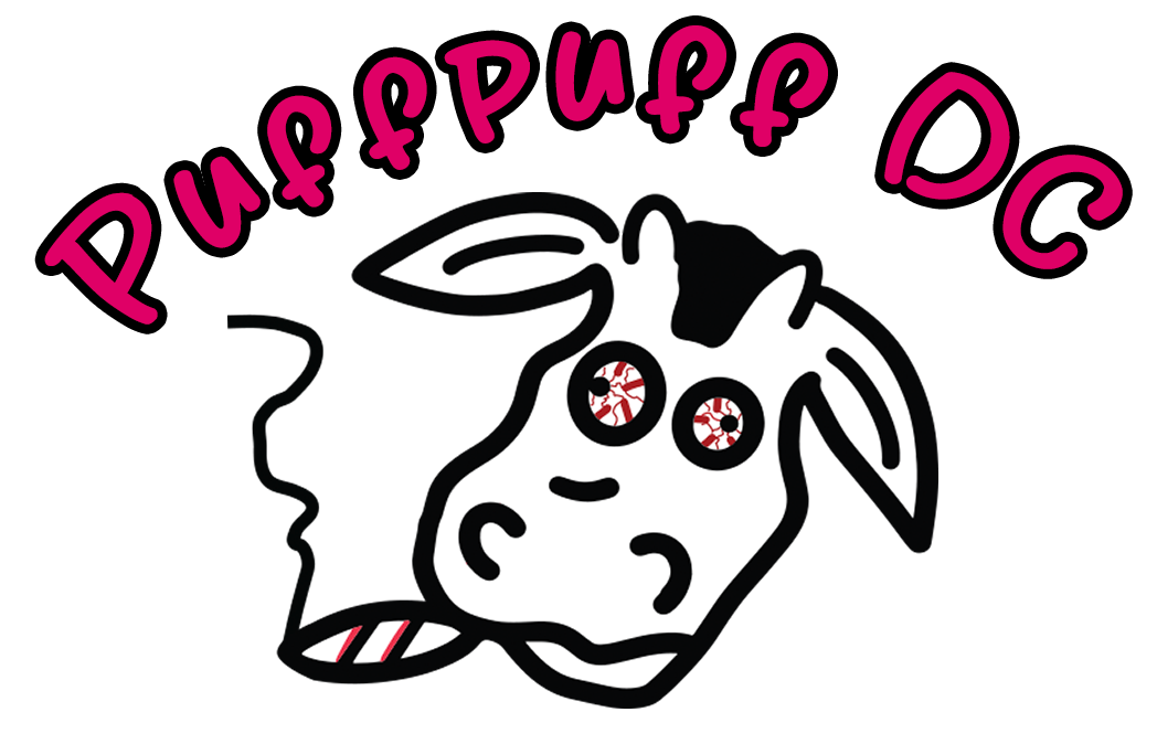 High Speed Gifts Logo - a cow smoking